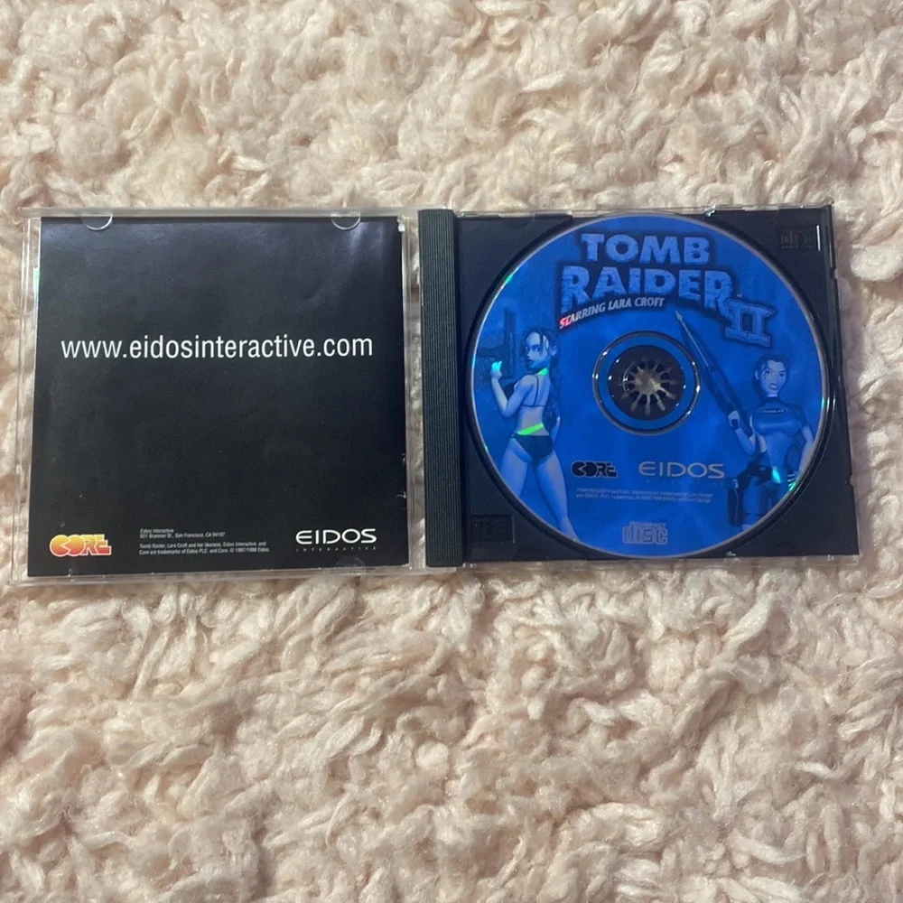 Tomb Raider II: Starring Laura Croft PC Computer Game CD Rom Tomb Raider 2 1998